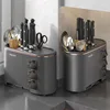 Multi-purpose Knife Chopsticks Holder with Seasoning Box Kitchen Plastic Utensil Drying Rack Spoon Fork Cutlery Storage Cylinder 1