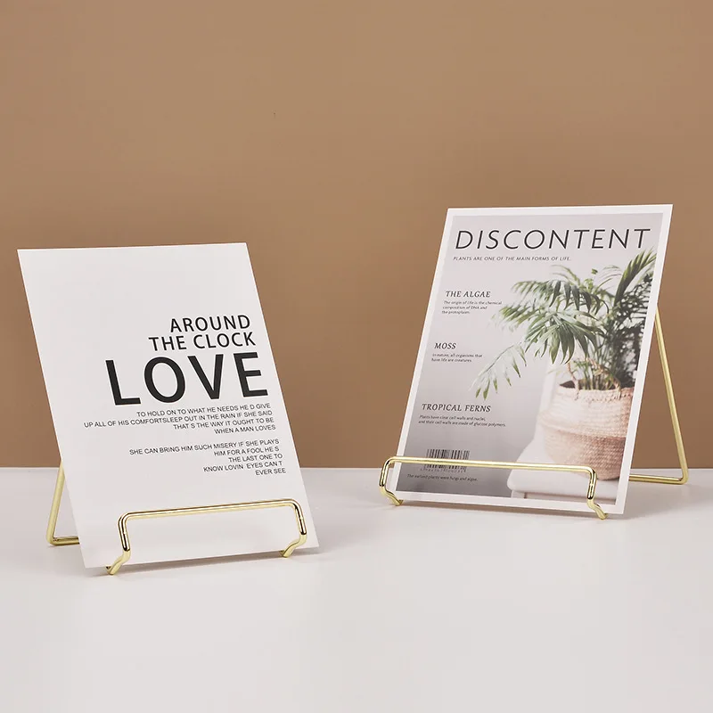Book Holder Metal Holder Multifunction Stainless Steel Mobile Phones,Photos,Books,Magazines Storage Display Stands Office Desk Decoration pen holder book organizer book stand reading stand photo frame album