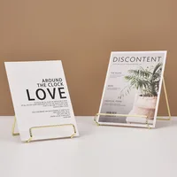 Metal Holder Multifunction Stainless Steel Mobile Phones,Photos,Books,Magazines Storage Display Stands Office Desk Decoration 2