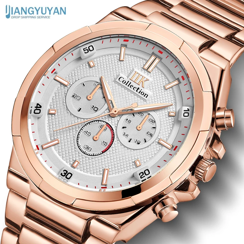 

New Men Quartz Watch Luxury Sports Waterproof Luminous Date Man Wristwatch Business Steel Men's Watches Clock Relogio Masculino