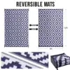 Homaxy Classic Outdoor Plastic Straw Patio Blankets Indoor Waterproof Carpets For Deck Backyard Family Picnic Balcony Rugs 2