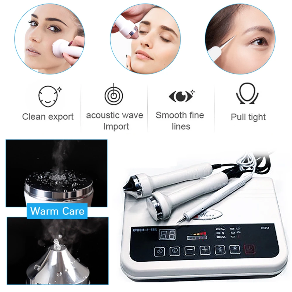 3 In 1 Facial Body Body Ultrasonic Beauty Instrument Facial Lifting Cleaning Anti-aging Massager Whitening and Freckle Removal