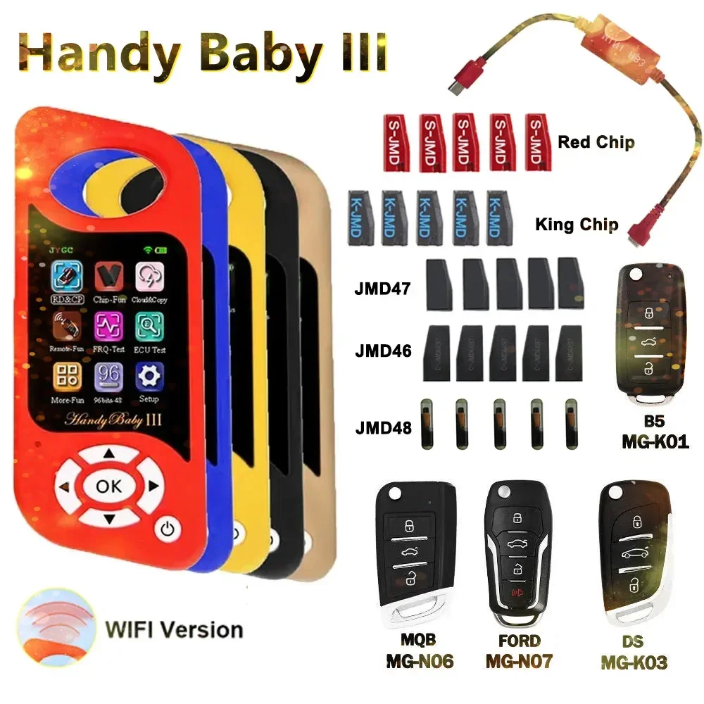 Jmd Handy Baby 3 Strumento Chiave Automatica Con Funzione Gratuita 96 Bit 48 Handy Baby Iii Wifi Per Chip Rossi Jygc4D/46/48/G/King Chip