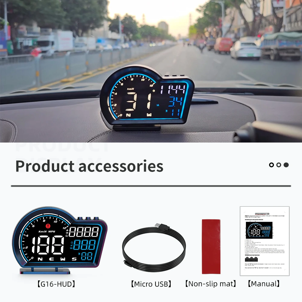 G16  ÷ LED ڵ ӵ  ˶ ˸ GPS HUD,  ڵ  ׼