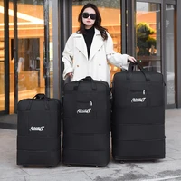 Folding Luggage Bags Travel Bag Large Capacity Moving Universal Wheel Duffle Pack Foldable Business Storage Bag with Wheels 1