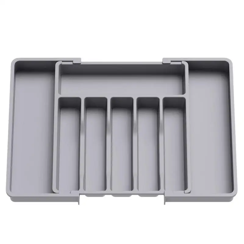 

Silverware Storage Box Utensil Organizer For Kitchen Drawers Adjustable Utensil Tray For Drawers Expandable Cutlery Set Holder