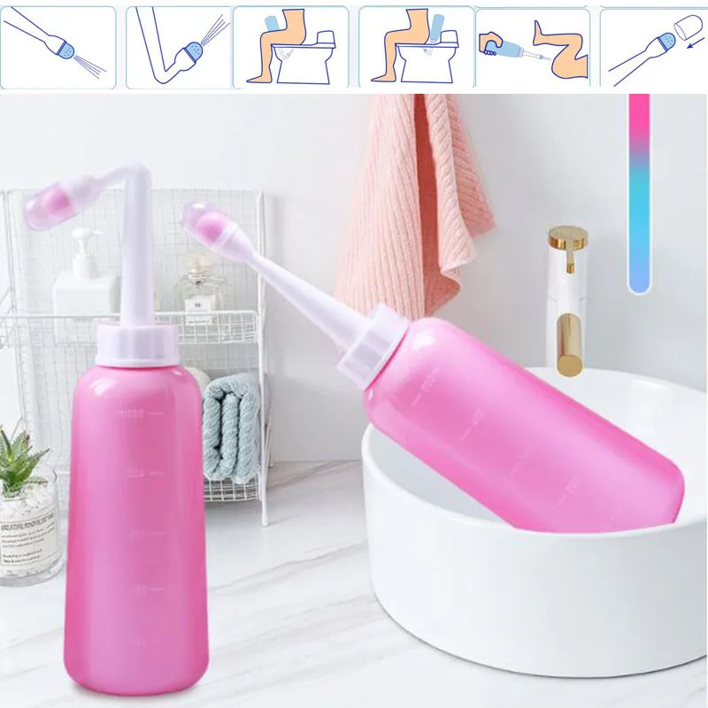 

500ml Portable Bottle Bidet Sprayer shower head Nozzle Personal ass Cleaner Hand Held Seat Toilet Hygiene Washing for Travel