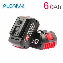 

18V 6000mAh Rechargeable For Bosch 18v Battery Backup 6.0A Portable Replacement BAT609 Indicator light+3A Battery Charger