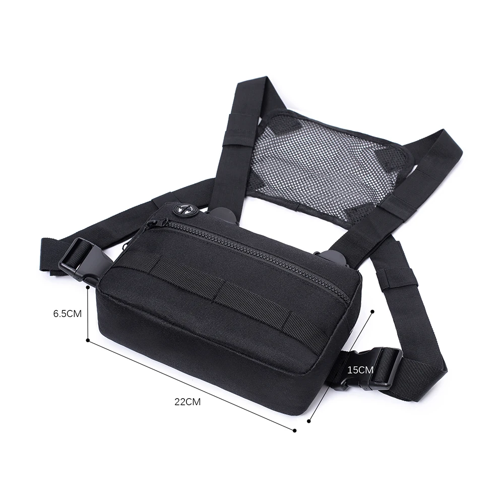 Molle Chest Bag  Front Pack Chest Rig Vest EDC Streetwear Backpack Outdoor Sports Hunting Bags 3