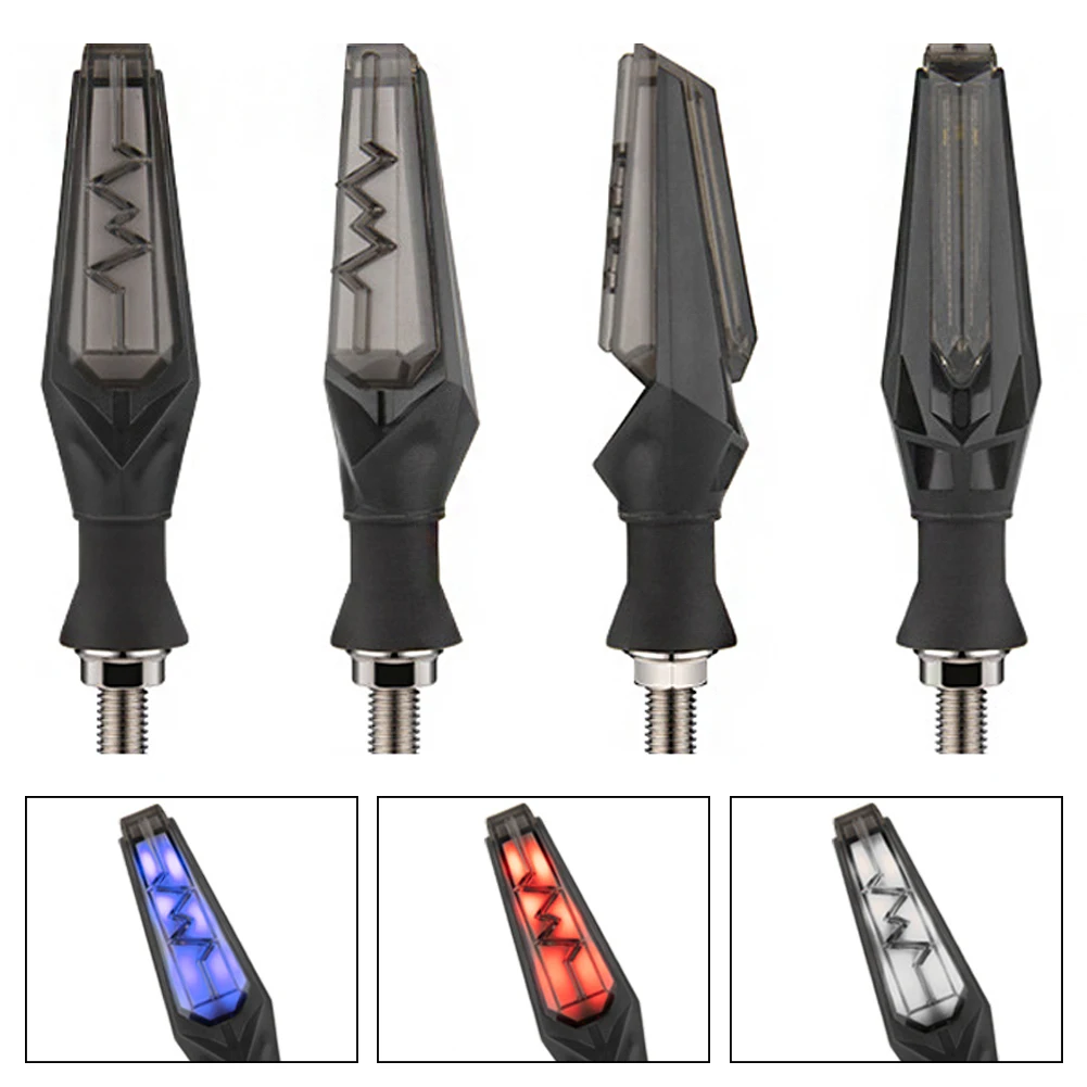 

2pcs 23 LED Motorcycle Turn Signal Lights Bendable Flowing Flashing Motorbike Indicator Blinker Moto Tail Lights Signal Lamp