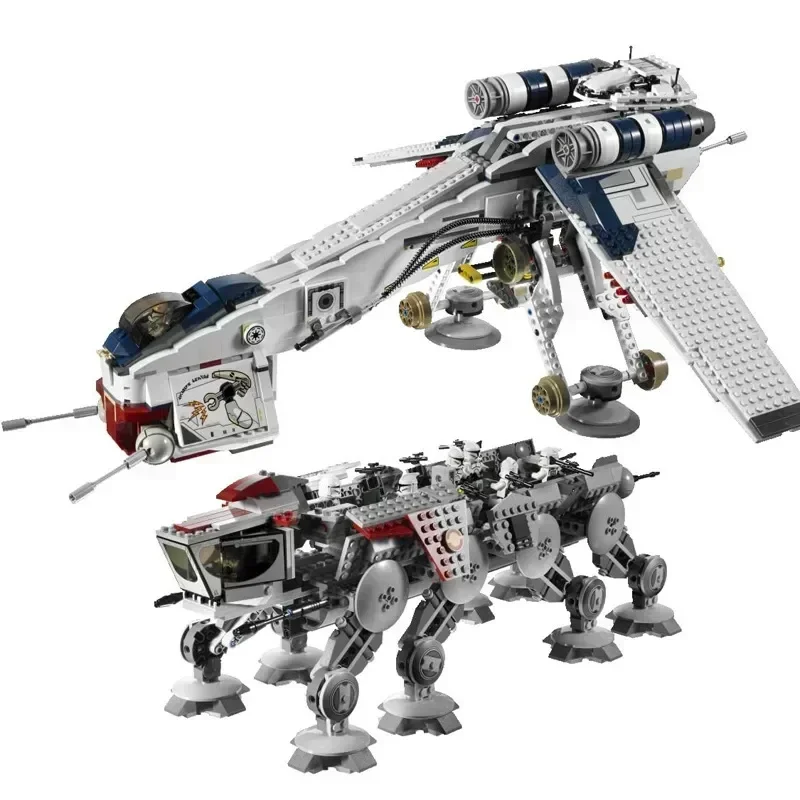 Building Block Toys Republic Walker Building Blocks Bricks Compatible 10195 Transport Ship for Children