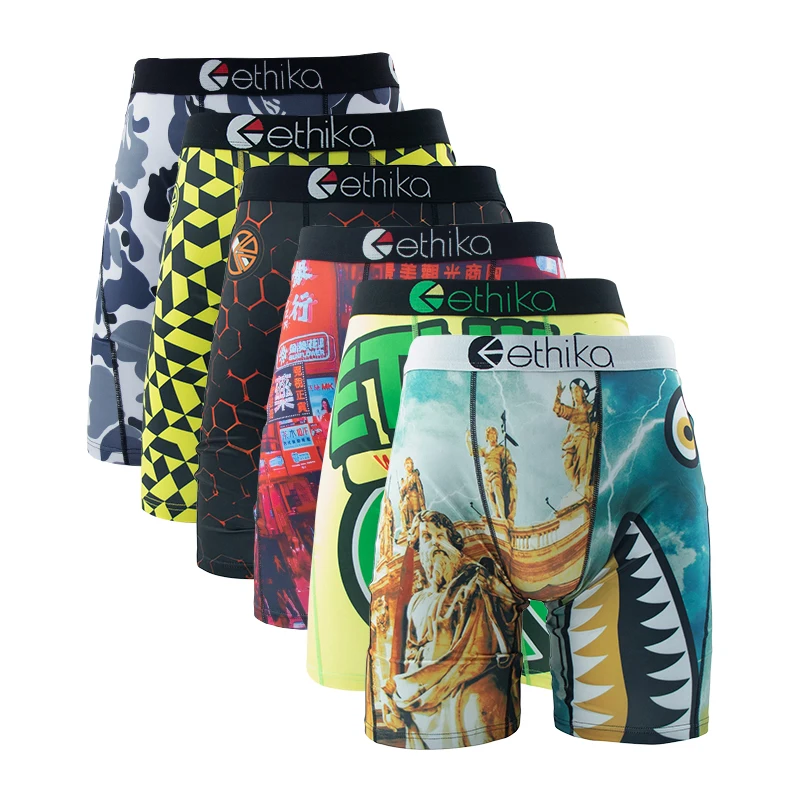 6Pcs Men Underwear Boxers Breathable 5