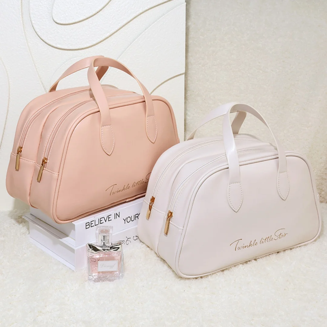 Large Capacity Toiletry Cosmetic Vanity Storage Pouch Travel Make-Up Cases Portable Makeup Bag Storage Bag