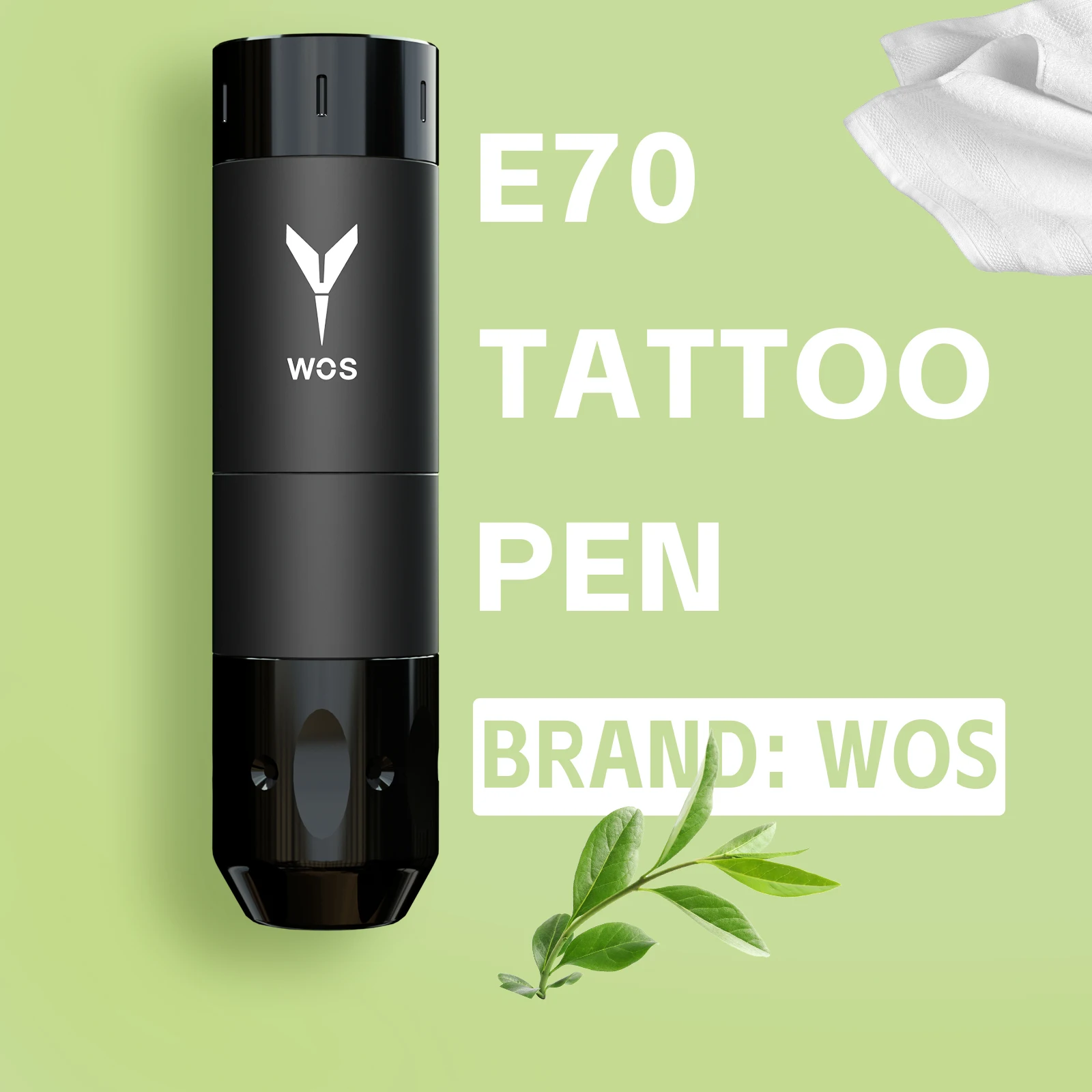 2025 Newest WOS E70 Wireless Tattoo Machine Pen Adjustable