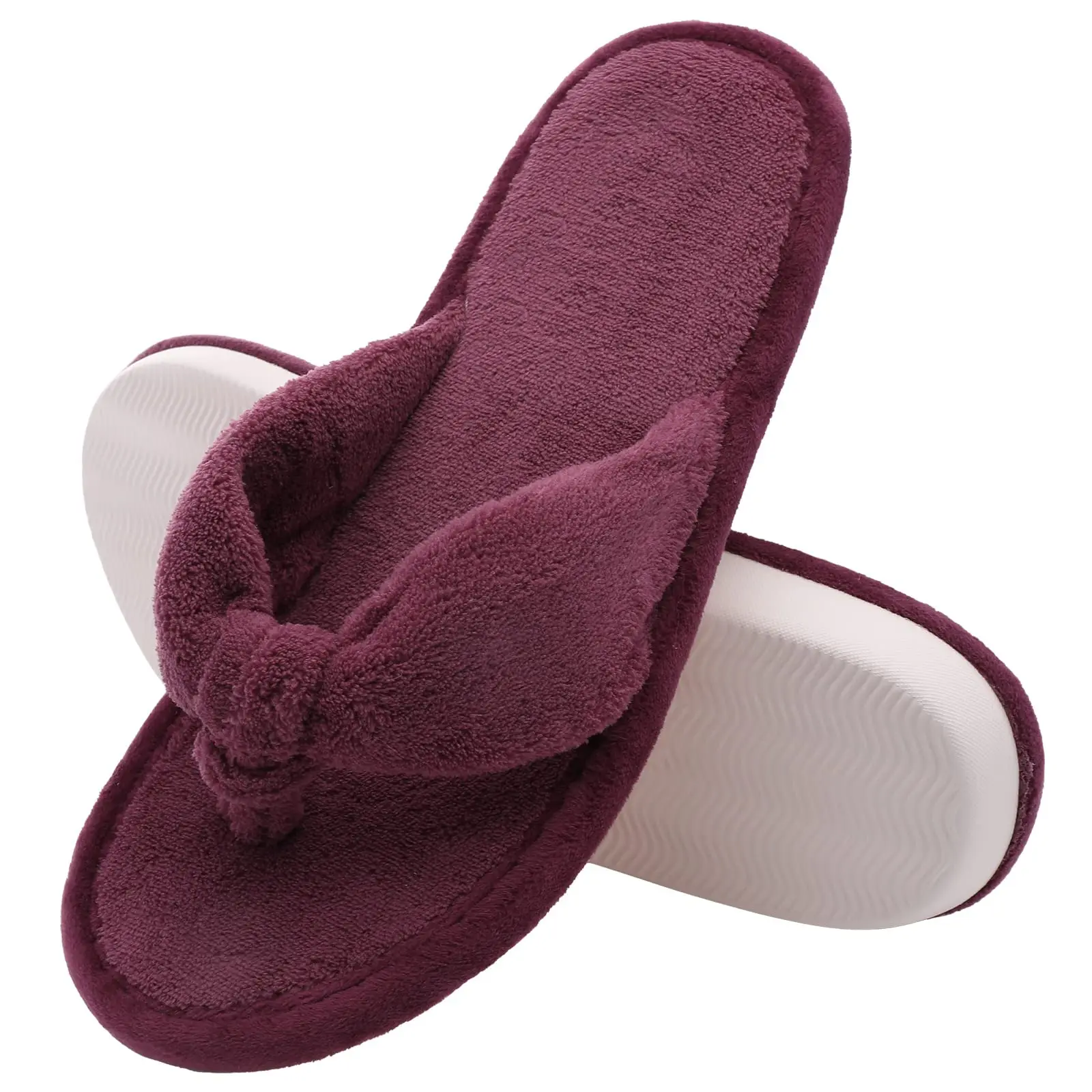 Comwarm Winter Fur Slippers Fluffy Women's Soft Plush Flats