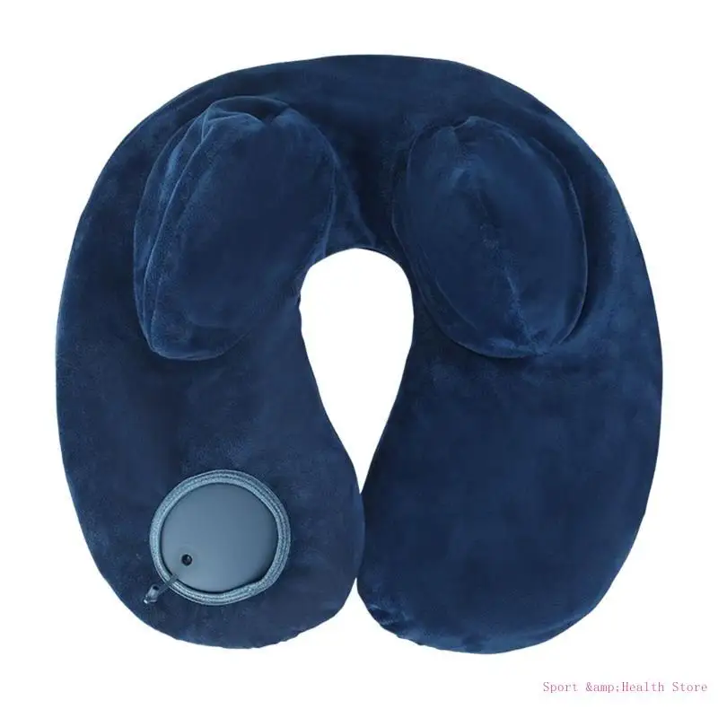 Neck Cushions for Neck Support for Aircraft Office, Press to Inflate Pillow