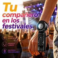Ventilateur portable rechargeable avec refroidissement par semi-conducteur, 100 vitesses réglables, batterie de 1800 mAh et écran numérique LED, mini ventilateur pliable USB Type-C à main. 7