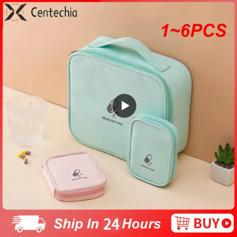 

1~6PCS First Aid Emergency Kit Carry Bag Portable Small Carrying Treatment Packs Outdoor First Aid Kit Safety & Survival Travel