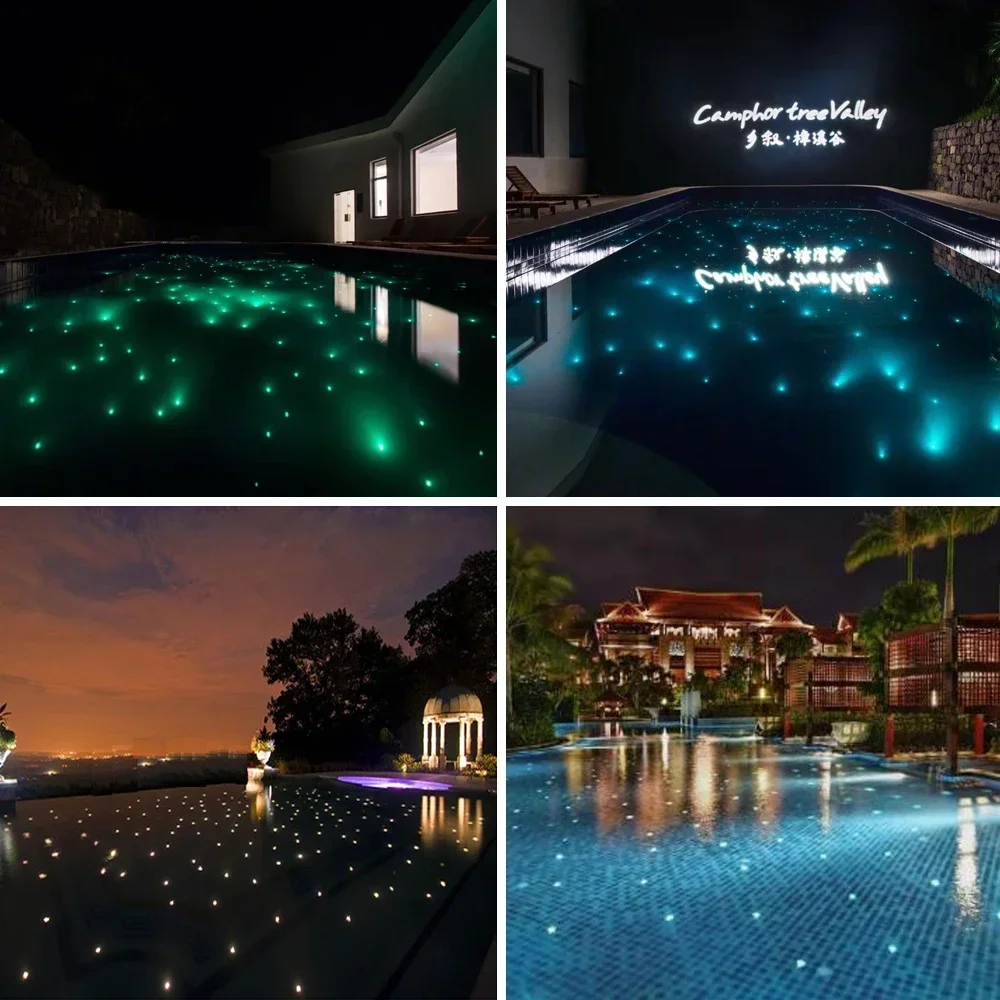 waterproof underwater fiber optic light end fittings for sauna room ceiling star lights