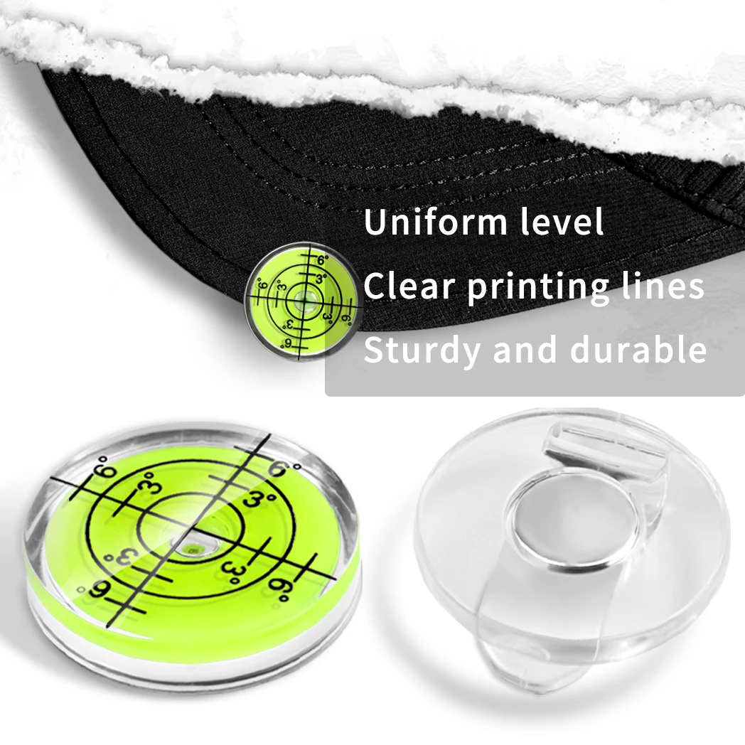 Caiton Magnetic Golf Hat Clip & Ball Marker with Precision Level Golf Putting Alignment Aid for Men and Women golf ball mark golf hat clip
