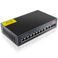 12-Port Gigabit POE RJ45 Ethernet Switch 52V SFP with for 802.3af/at Uplink Unmanaged Plug and Play,for IP Camera/NVR - Image 6