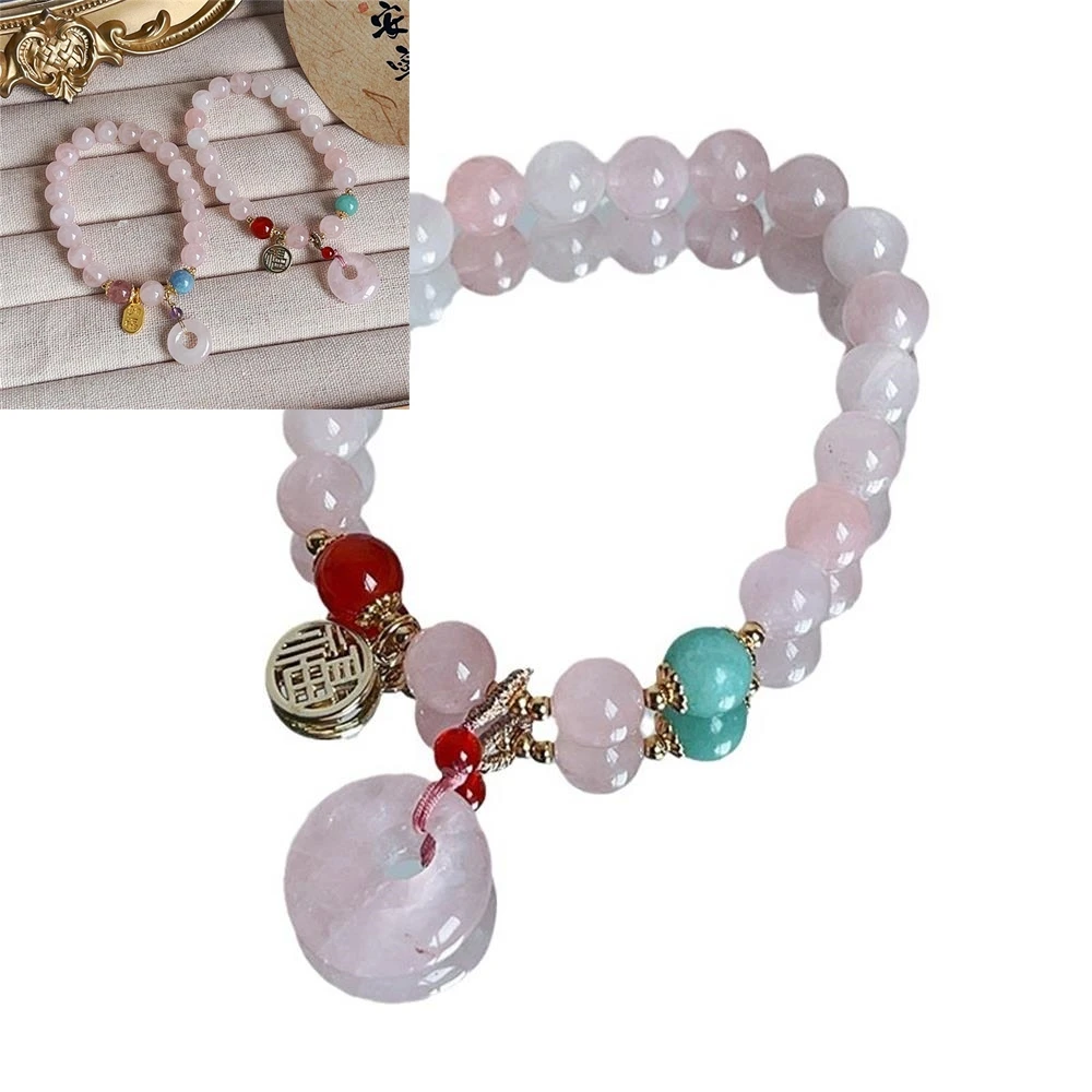 Рисунок 5 - Браслет с натуральными розовыми кристаллами