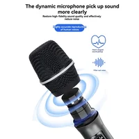 Microphones sans fil ELECT, micro dynamique portable en bande U pour chant, spectacle, réunion 6