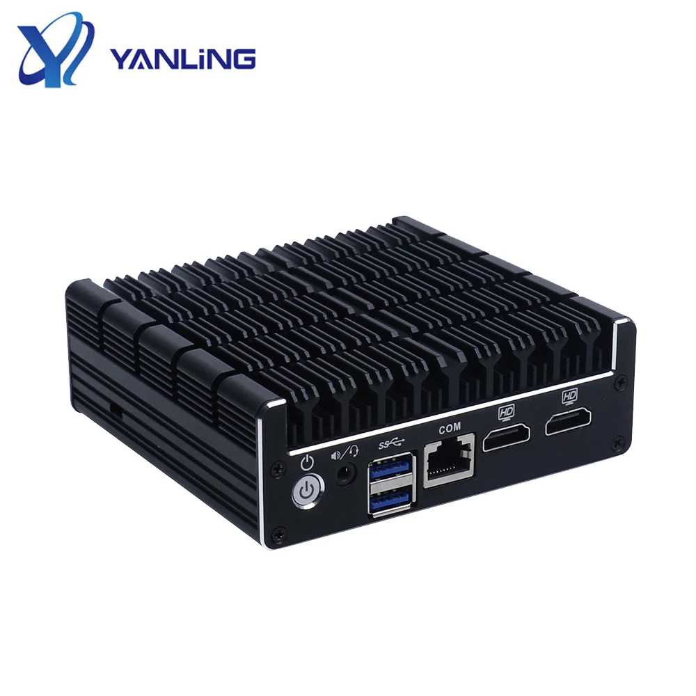 팬리스 미니 데스크탑 PC Pfsense 방화벽 Nuc 컴퓨터 4개의 1000M LAN 포트 탑재 Ubuntu Win10 산업용 방화벽 재고 있음