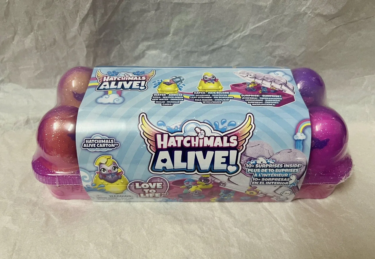 thumbnail image 1 of Caja de joyería Hatchimals Colleggtibles, paquete de 12, juguetes con forma de huevo, edición limitada, dulces cósmicos, colección de la temporada 2, Limmy Edish, 1 of 5