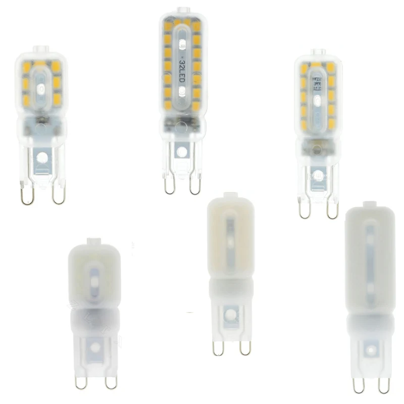

10pcs LED Bulb G9 Light Dimmable 5W 7W 9W Bombilla 220V 2835SMD Lampada g9 Candle Light Replace Halogen Lamps for Home Bedroom