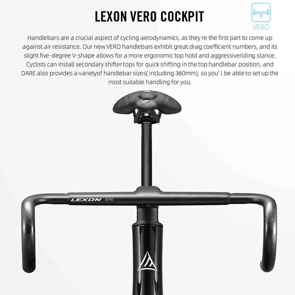 LEXON VISRT 카본 에어로 로드 자전거 프레임 디스크 브레이크 전체 내부 케이블 초경량 레이싱 프레임셋 사이즈 44-56cm 자전거 부품