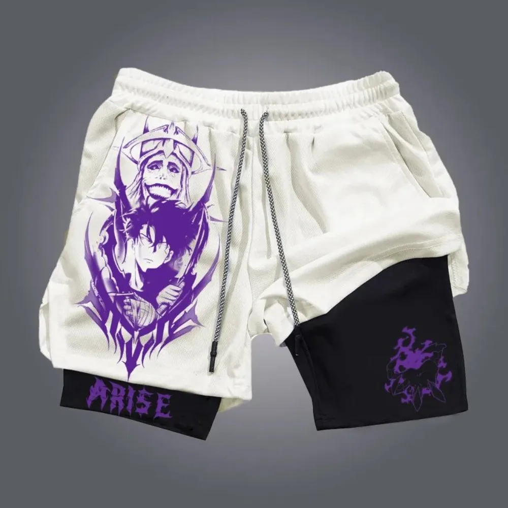Neon Genesis Evangelion Men's Double Layer 2-in-1 Shorts