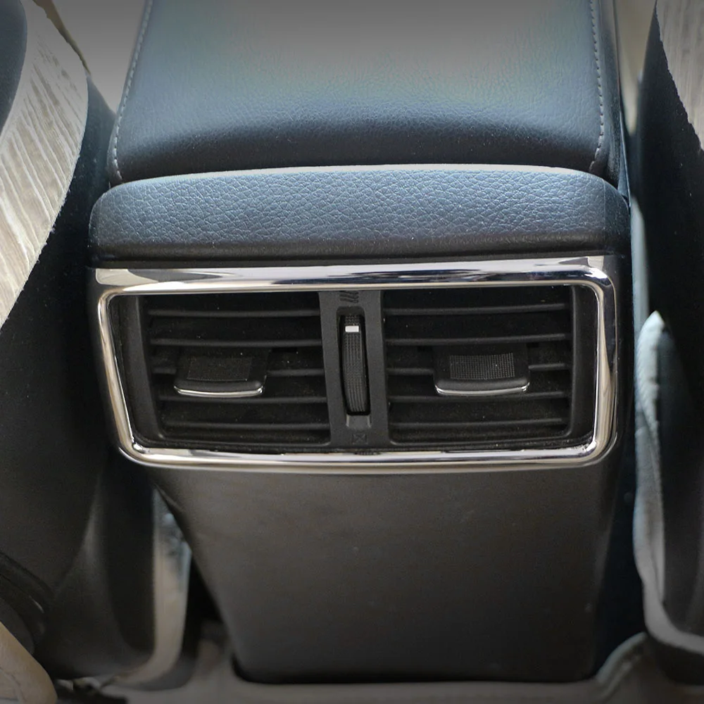 ABS 자동차 후면 에어컨 배출구 벤트 스티커, 닛산 X-Trail Xtrail T32 2014-2021 장식 커버, 트림 액세서리