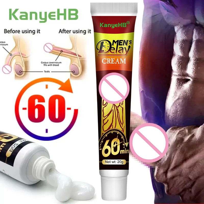 Sex Delay Cream For Man Anti Premature Ejaculation Prolong 60 Minutes Reduce Sensitivity Ointment 1Pcs penis enlargement ointment sex delay cream