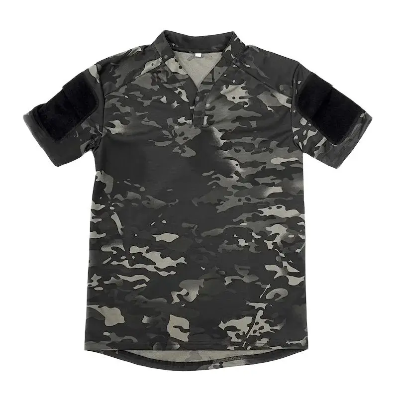 Outdoor Quick Dry Tactics Short Sleeve T-Shirt Tactical style T-shirt collar 3