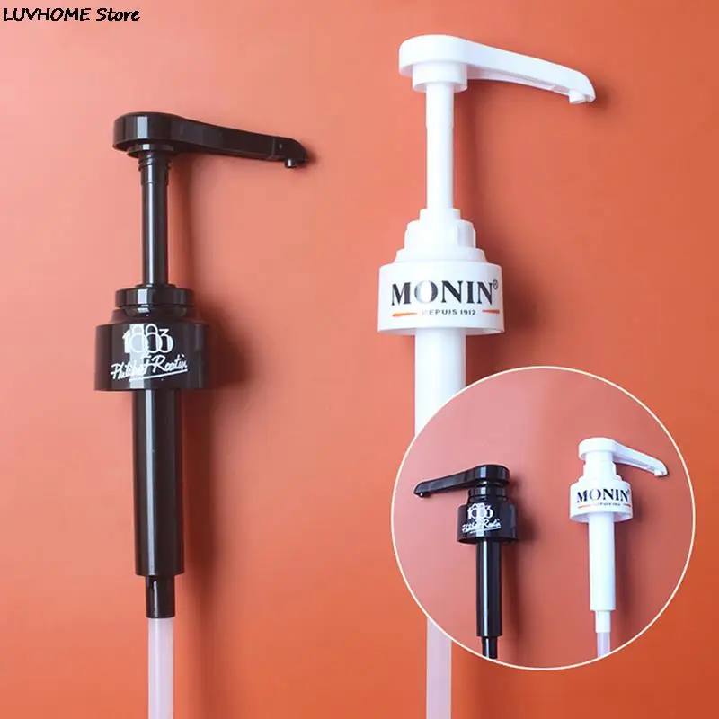 Syrup Dispenser Pump Coffee 1 Liter Dispenser Syrup Pump Black Liquid Dispenser for Syrup 10Ml Juice Bottle Pump