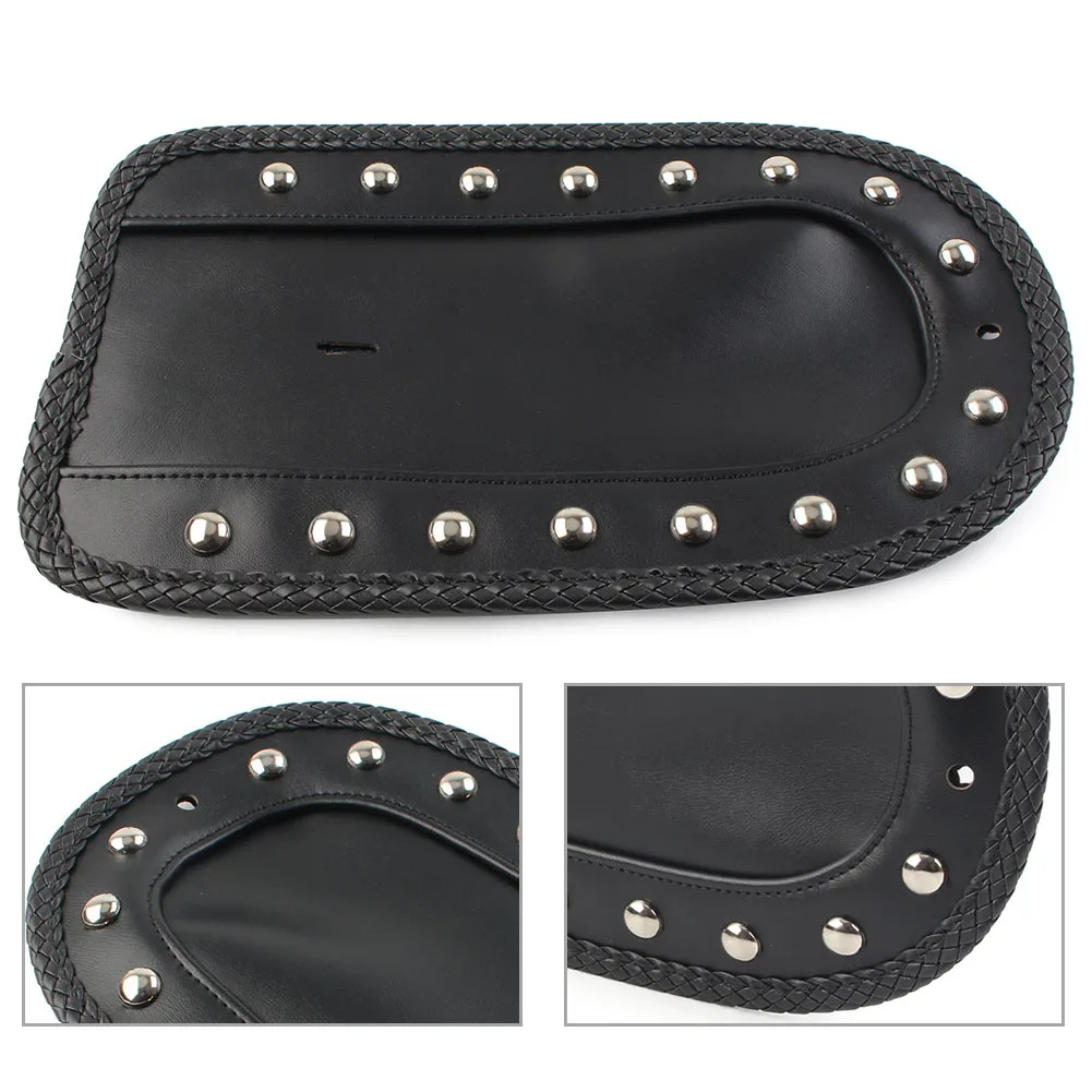 

Black Motorcycle PU Rear Fender Bib Solo Seat For Harley Davidson Softail FXSTC Fatboy EFI FLSTFI