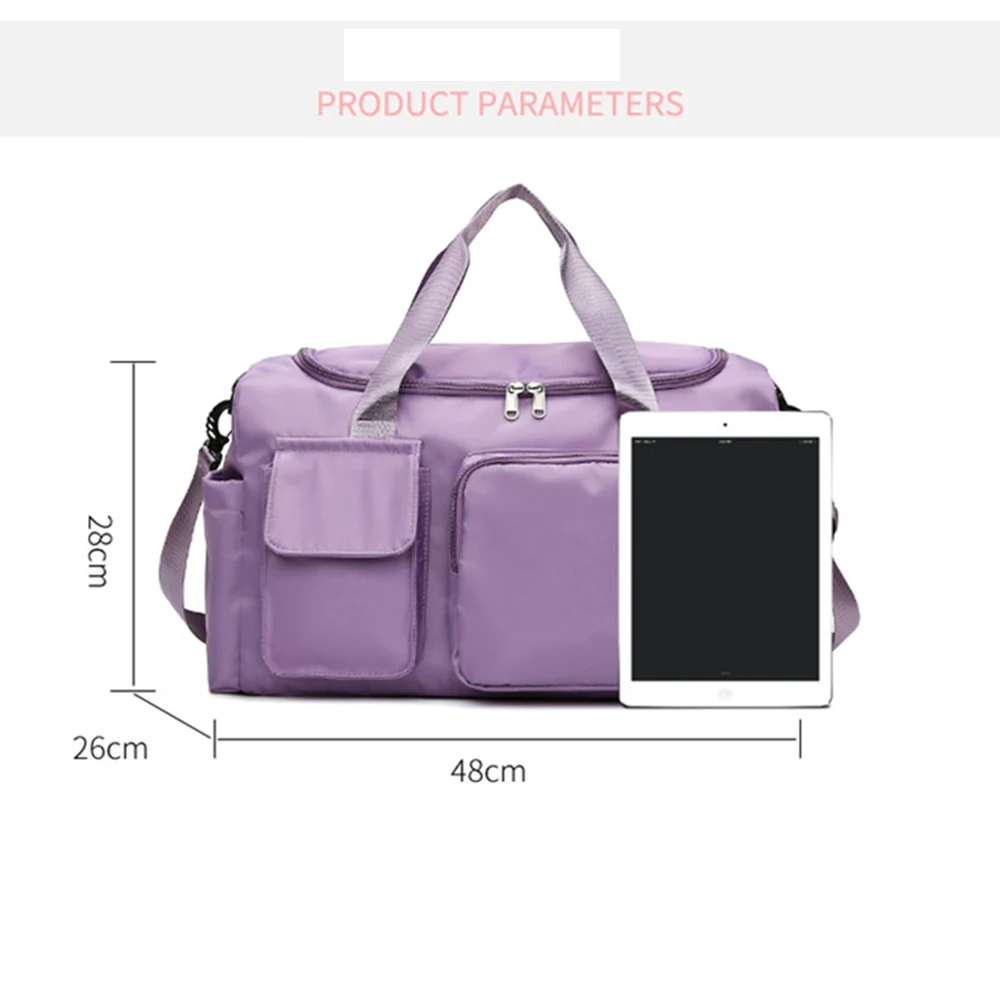 New Personalized Name Outdoor Sports Fitness Bag Dry Wet Separation Training Swimming Bag Embroidered Name Travelling
