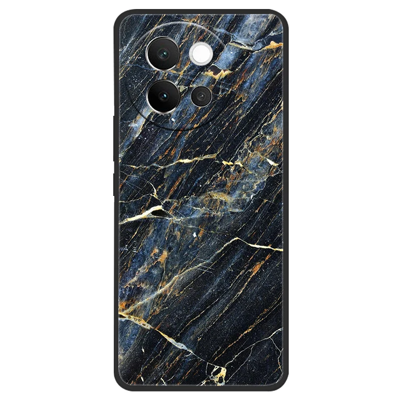 Marble Soft Matte Silicone Back Cover - Full Coverage Phone Shell 6.78 Coque