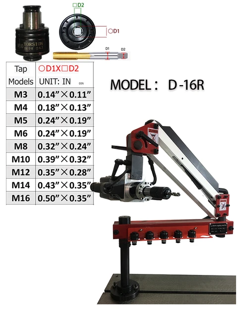 DIN D-16R any Angle