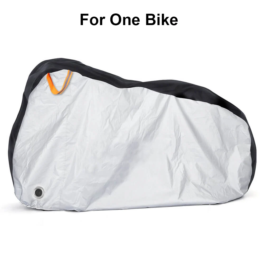  QMMD Funda de bicicleta para 2 bicicletas, impermeable, para  exteriores, cubierta de bicicleta resistente al agua, con agujero de  cerradura para montaña, 29Er, carretera, crucero e híbridas, se adapta a 1-2