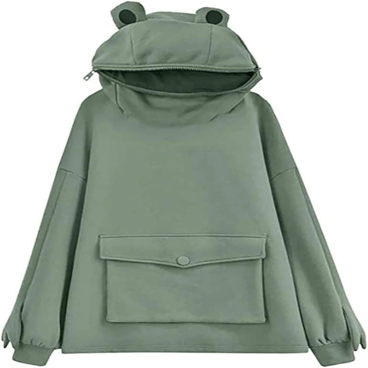 Cozy, Cute and Casual Women's & Girls' Hoodies with Large Pocket, Zipper Mouth and Hooded Pullover for Ultimate Comfort Styl