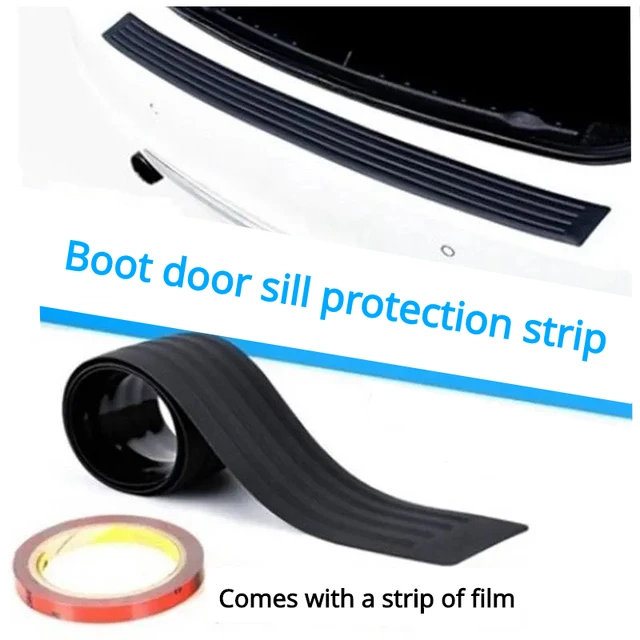 Universal Car Trunk Door Sill Plate Protector Rear Bumper Guard Rubber  Mouldings Pad Trim Cover Strip Car Accessories - AliExpress