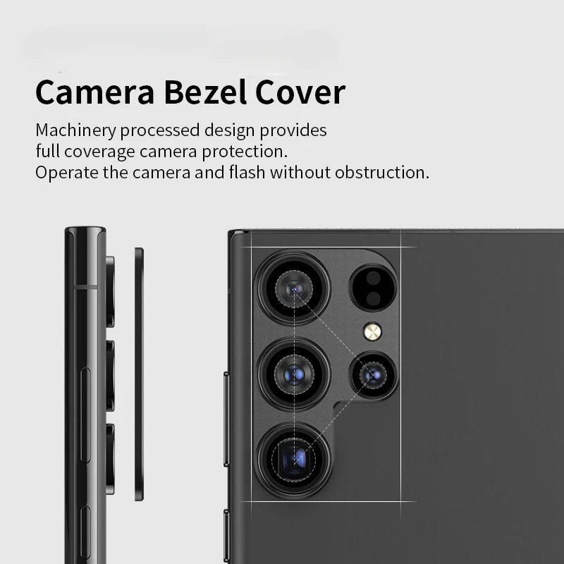 Premium Metal Rear Camera Lens Cover with Anti-Fall & Anti-Collision Protection