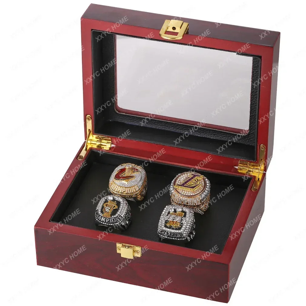 Set Da 4 Pezzi 2020 Lakers Knight Championship Ring Four Crown Ring Flip Integrato