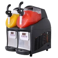 2.5L Desktop Juice Ice Maker JTKX-02 Mini Double Tank Slush Machine 220V/300W Small Double Cylinder Smoothie Machine 2