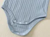 Newborn Baby Rompers Toddler Boys Girls Summer Ribbed Sleeveless Bodysuit Jumpsuit Pure Cotton Infant Knitted Romper Solid Color 6