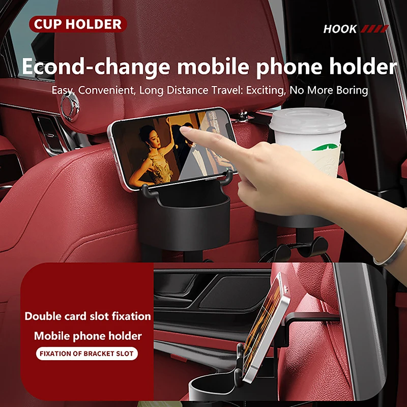 Car Cup Holder Mobile Phone Mount For Truck Car Door Cup Holder Drinks Coaster Storage Protector Tumbler Bottle Stand Hook