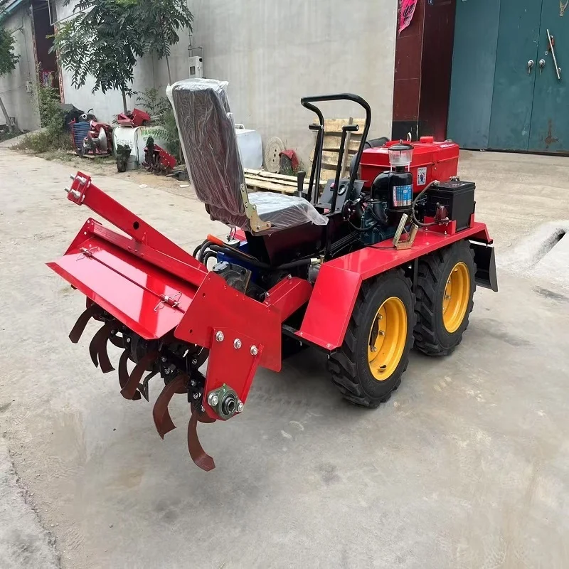 Mini tracteur à roues miniatures de jardin, cultivateur diesel pour tracteur, vente en gros