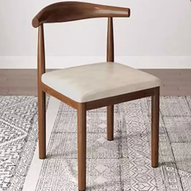 

Beautiful Nordic Dining Chairs Luxury Modern Wood Kitchen Dining Chairs Linen European Chaises Salle Manger Home Furniture